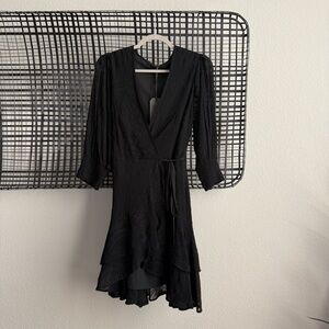 AllSaints Ari ossia embroidered dress